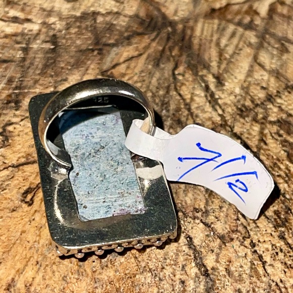 Ruby Fuschite Ring Size 7 1/2 - Picture 5 of 7